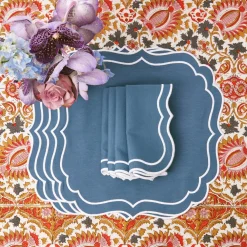 Agatha Blue Placemats (Set Of 4)