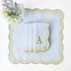Alathea Blue & Green Linen Napkins (Set Of 4)
