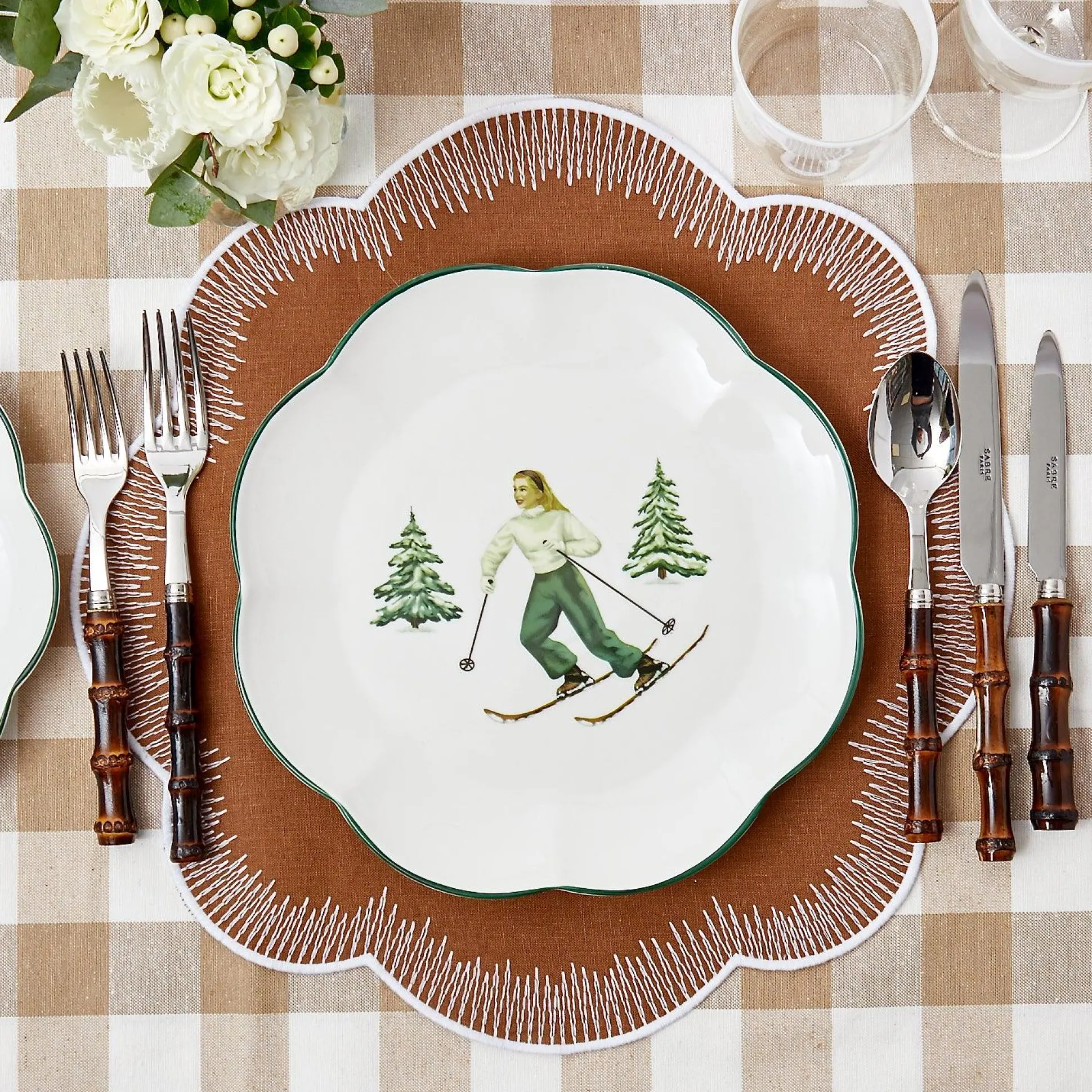 Alathea Caramel Linen Placemats (Set Of 4)