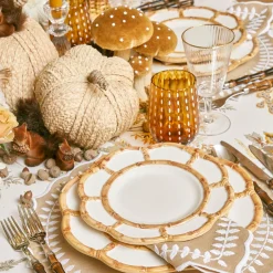 Amber Speckle Water Glasses