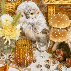 Amber Speckle Water Glasses