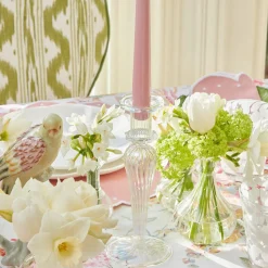 Amelie Clear Candle Holders (Pair)