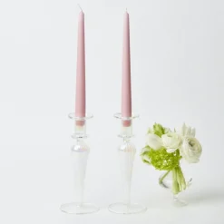 Amelie Clear Candle Holders (Pair)
