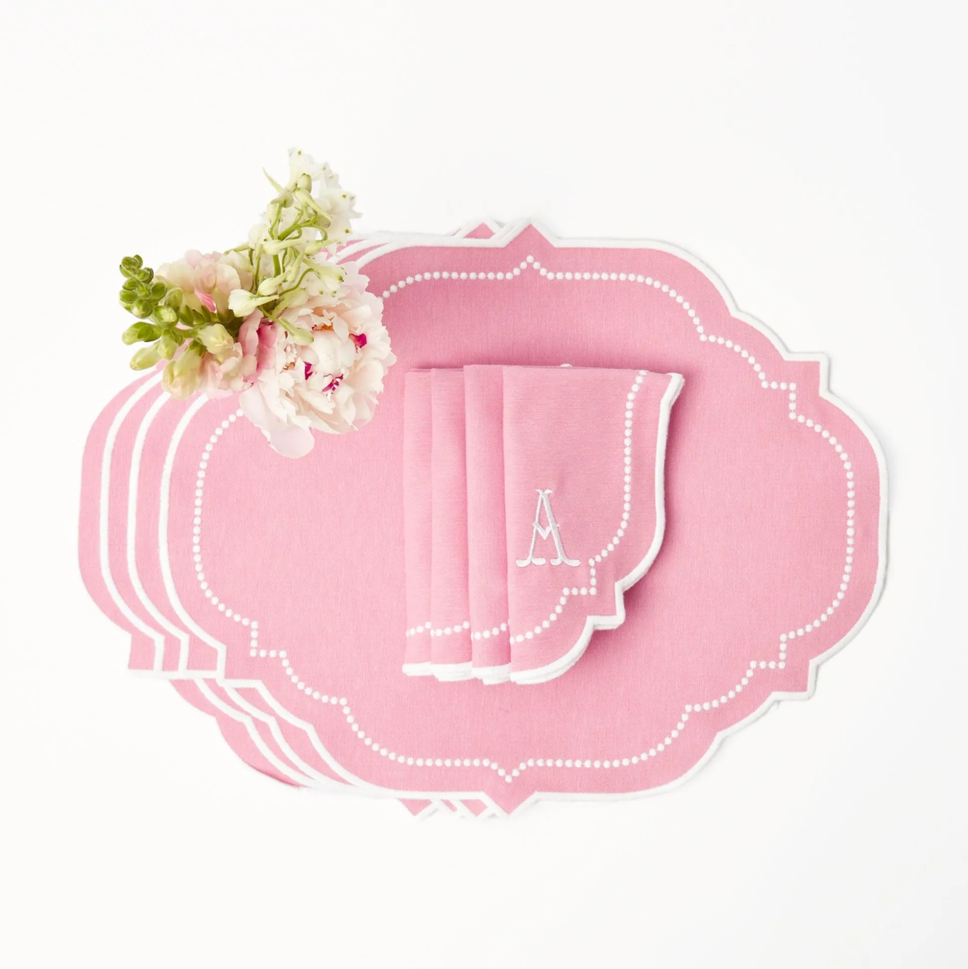 Amelie Pink Napkins (Set Of 4)
