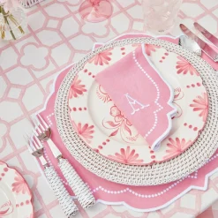 Amelie Pink Placemats & Napkins (Set Of 4)