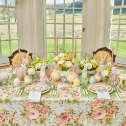 Assorted White Linen Rabbit Napkins (Set Of 4)