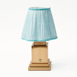 Baby Blue Lotus Lampshade