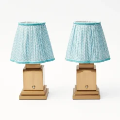 Baby Blue Lotus Lampshade