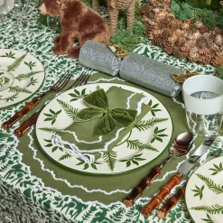 Beatrice Forest Green Napkins (Set Of 4)