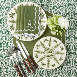 Beatrice Forest Green Napkins (Set Of 4)