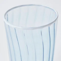 Blue & White Rim Water Glasses (Set Of 4)