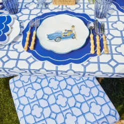 Blue Bamboo Seat Pad Cushion