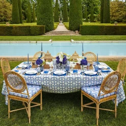 Blue Bamboo Tablecloth