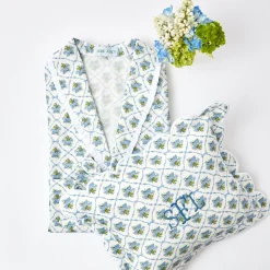 Blue Bouquet Dressing Gown