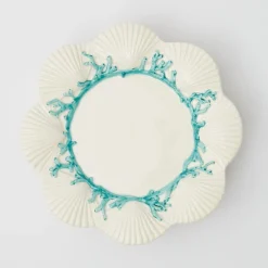 Blue Coral Dinner Plate