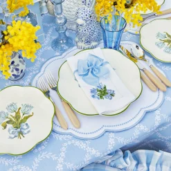 Blue Garland Tablecloth