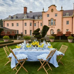 Blue Garland Tablecloth