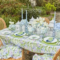 Blue Hydrangea Seat Pad Cushion