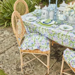 Blue Hydrangea Seat Pad Cushion