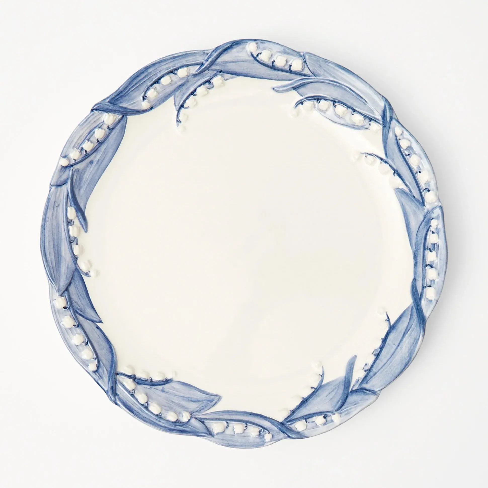 Blue Lily Of The Valley Dinner Plates (Set Of 4)