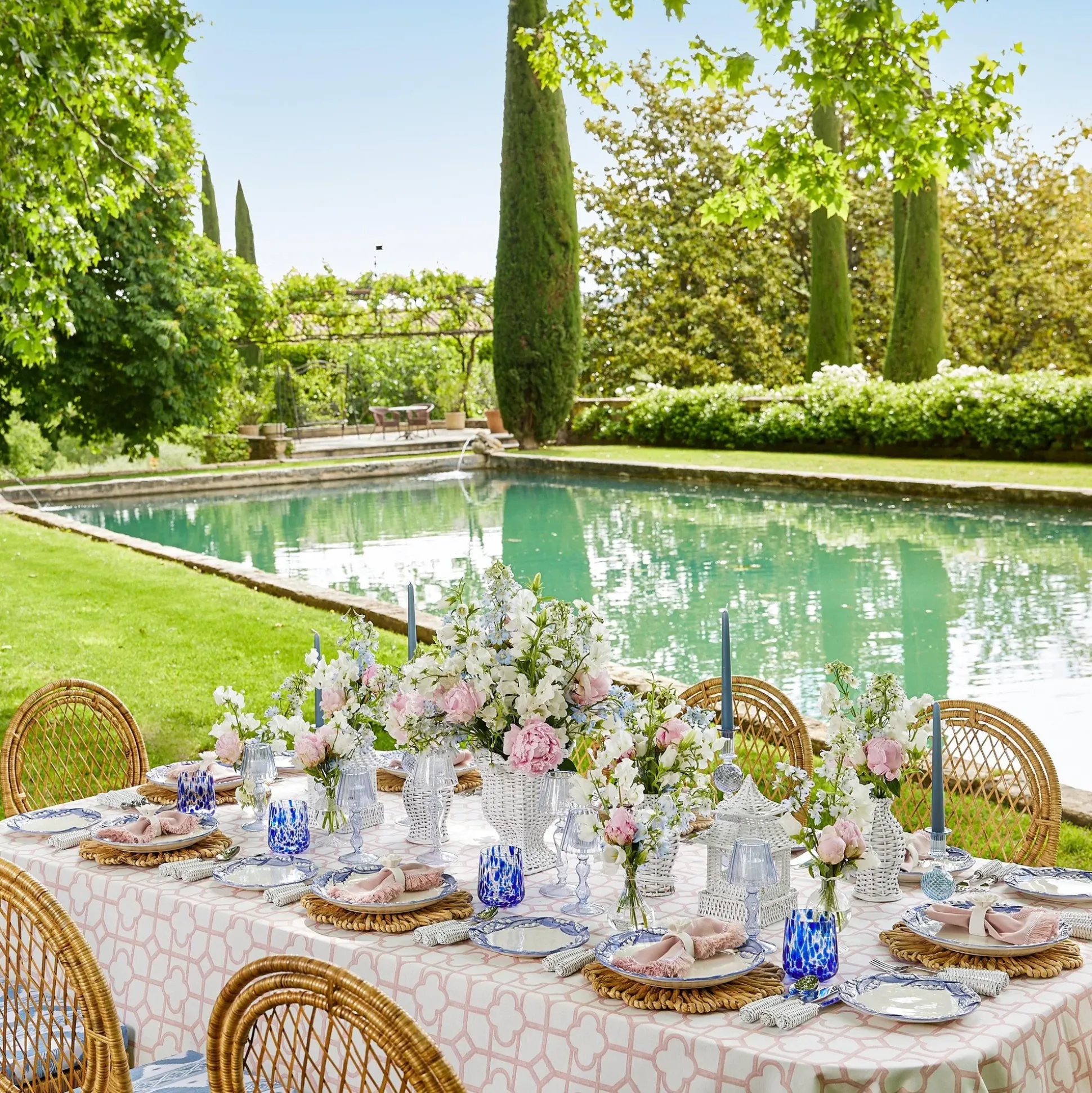 Blue Lily Of The Valley Dinner Plate