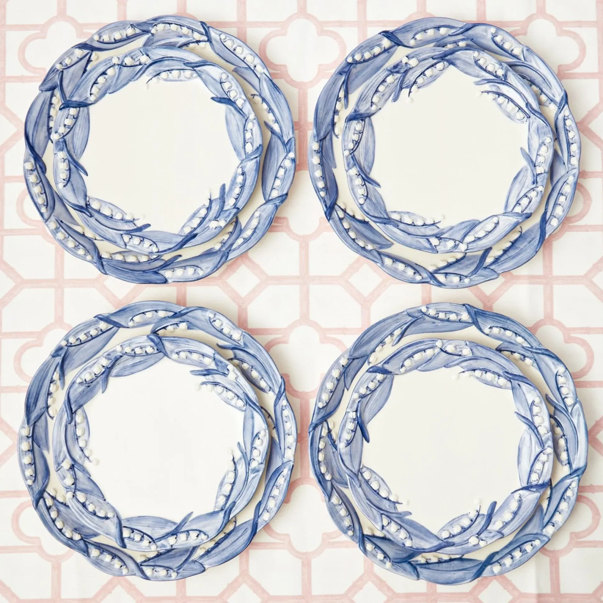Blue Lily Of The Valley Dinner Plate