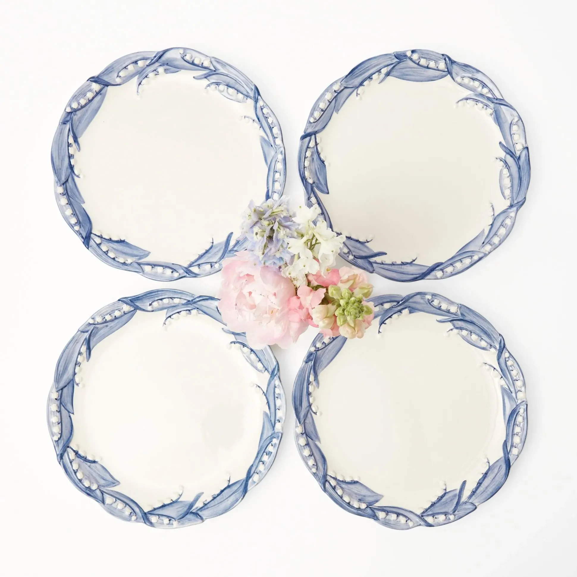 Blue Lily Of The Valley Dinner Plate