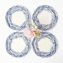 Blue Lily Of The Valley Dinner & Starter Plates (Set Of 8)