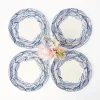 Blue Lily Of The Valley Dinner & Starter Plates (Set Of 8)