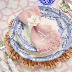 Blue Lily Of The Valley Dinner & Starter Plates (Set Of 8)