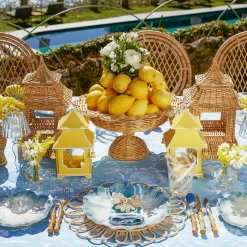 Blue Matilde Dinner & Starter Plates (Set Of 8)