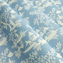 Blue Pagoda Garden Fabric
