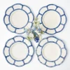 Blue Petal Bamboo Dinner Plate (Set Of 4)