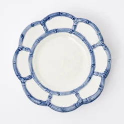 Blue Petal Bamboo Dinner Plate