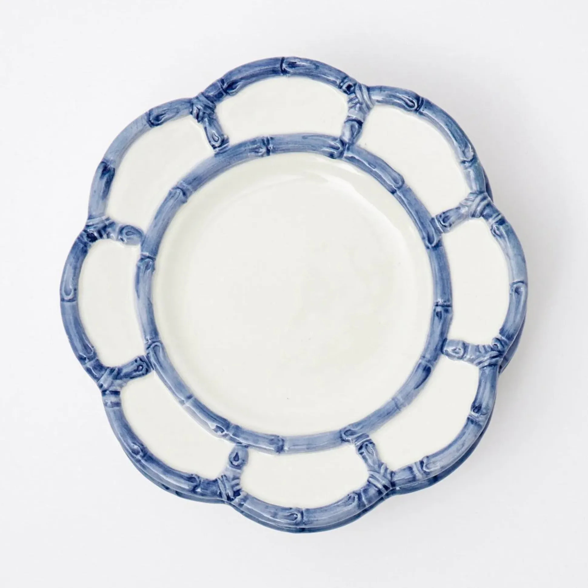 Blue Petal Bamboo Dinner Plate