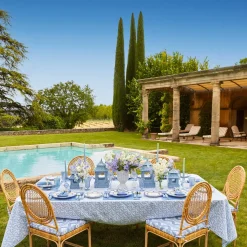 Blue Petal Bamboo Starter Plate