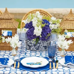 Blue Speckle Water Glasses (Set Of 6)