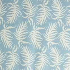 Blue Trailing Ferns Fabric