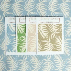 Blue Trailing Ferns Fabric