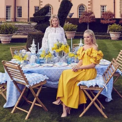 Blue Tulip Dinner Plates (Set Of 4)