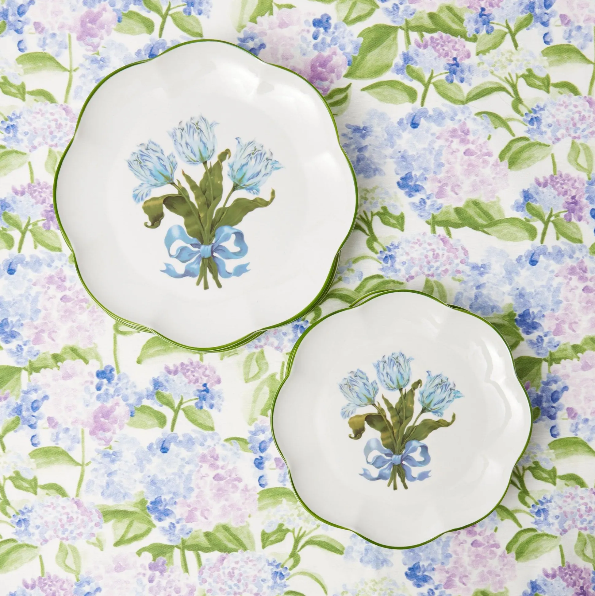 Blue Tulip Starter Plates (Set Of 4)