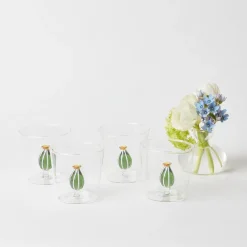 Cactus Water Glasses (Set 4)