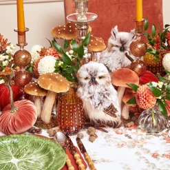 Camille Chestnut Candle Holders (Pair)