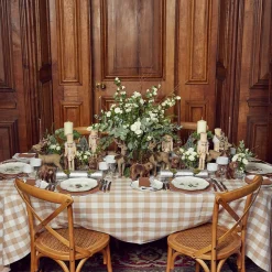 Camille Chestnut Candle Holders (Pair)