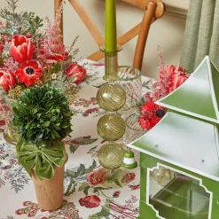 Camille Olive Candle Holder (Pair)