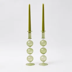 Camille Olive Candle Holder (Pair)