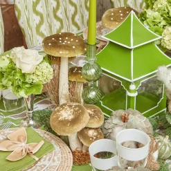 Camille Olive Candle Holder (Pair)