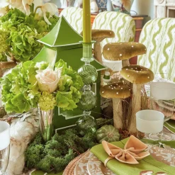 Camille Olive Candle Holder Set