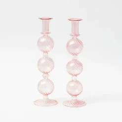 Camille Peony Candle Holder (Pair)