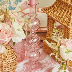 Camille Peony Candle Holder (Pair)